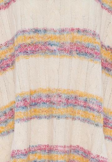 Пуловер в полоску