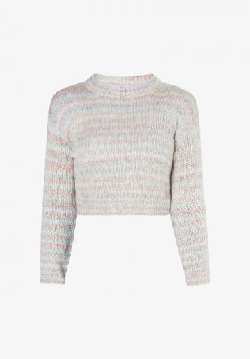 Пуловер в полоску