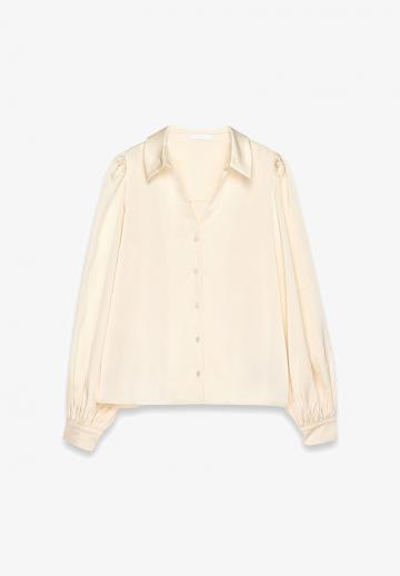 Атласная блузка