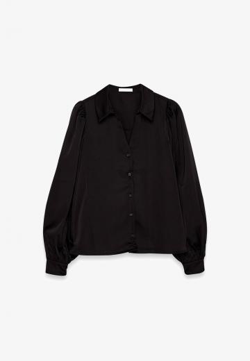 Атласная блузка
