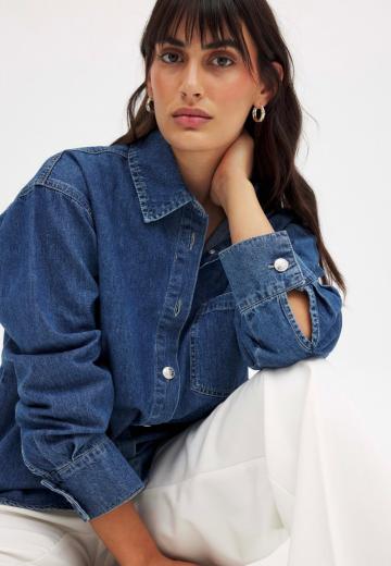 Джинсовая блузка