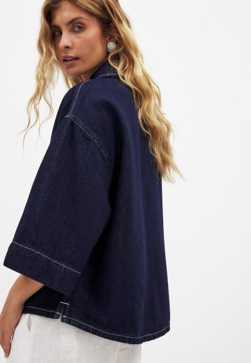 Джинсовая блузка