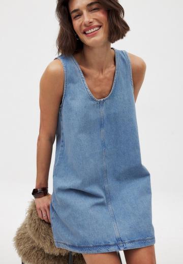 Джинсовое платье