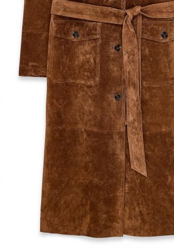 Кожаное пальто