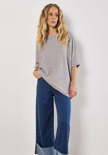 Пуловер с рукавом три четверти