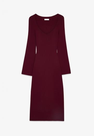 Вязаное платье