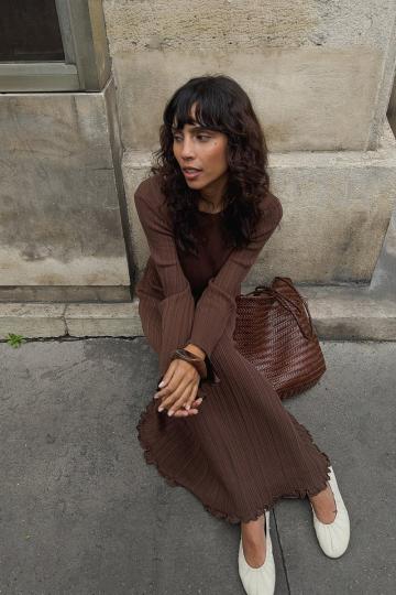 Вязаное платье