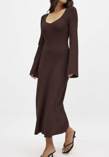 Вязаное платье