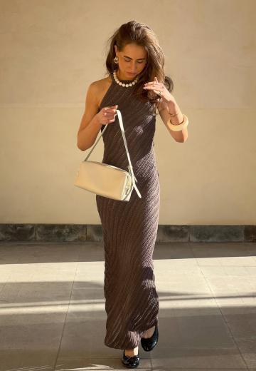 Вязаное платье