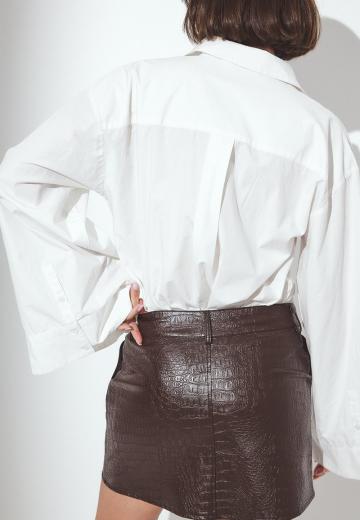 Кожаная юбка