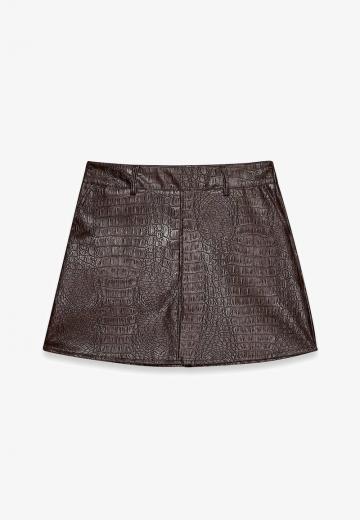 Кожаная юбка