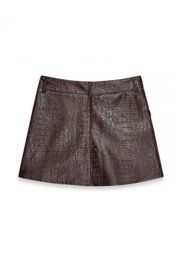 Кожаная юбка