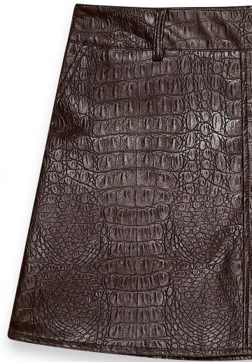 Кожаная юбка