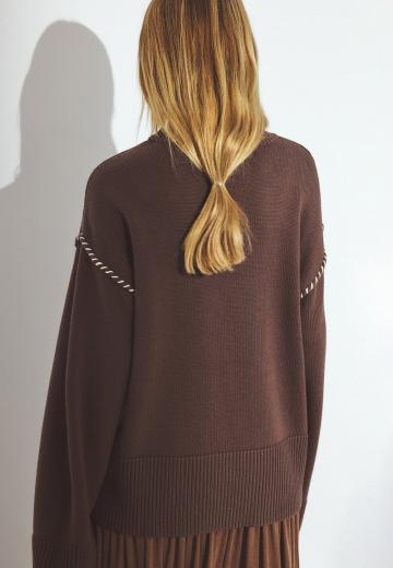 Длинный пуловер