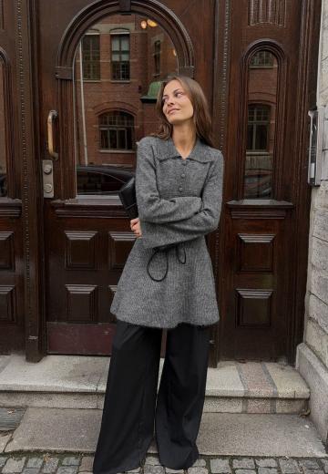 Вязаное платье