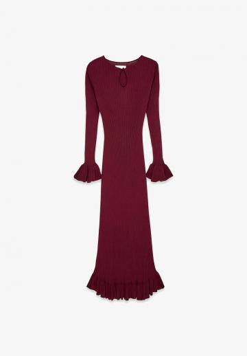 Вязаное платье