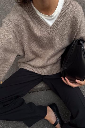 Длинный пуловер