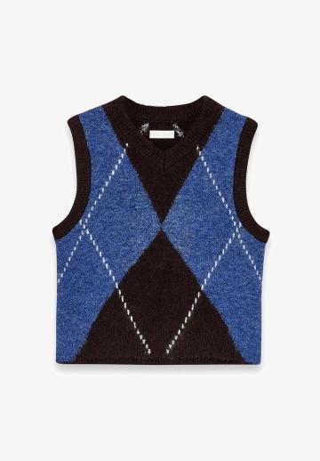 Пуловер без рукавов