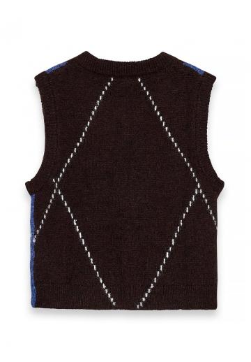 Пуловер без рукавов