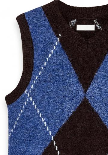 Пуловер без рукавов