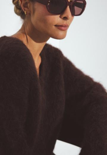 Длинный пуловер