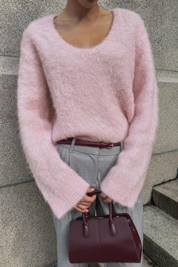 Длинный пуловер