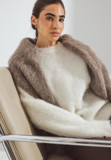 Длинный пуловер