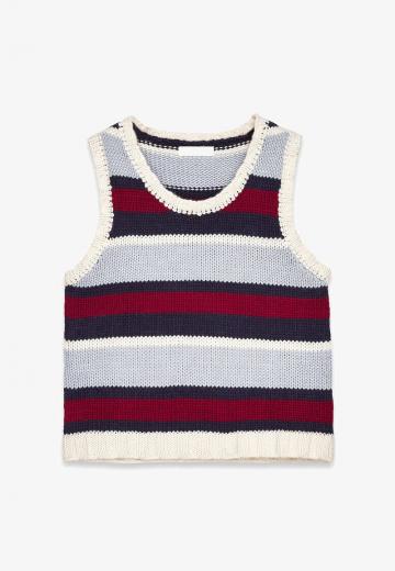 Пуловер без рукавов