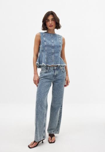 Джинсовая жилетка