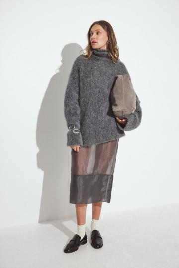 Длинный пуловер