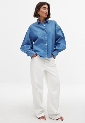Джинсовая блузка