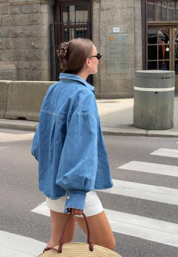 Джинсовая блузка