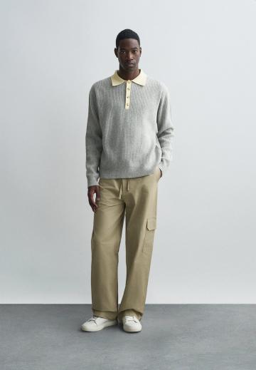 Брюки с накладными карманами