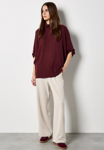 Пуловер с рукавом три четверти