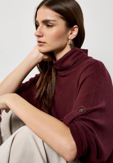 Пуловер с рукавом три четверти