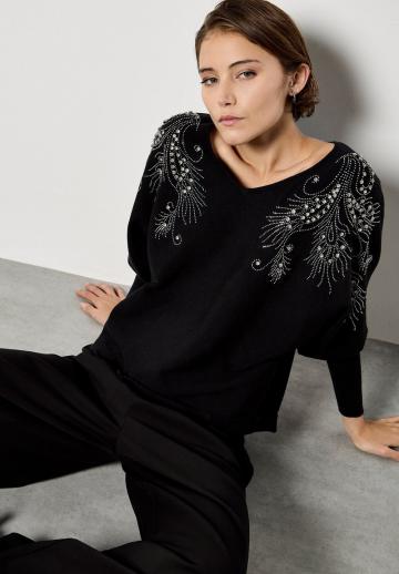 Длинный пуловер