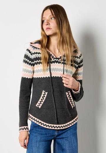 Пуловер с капюшоном