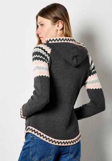 Пуловер с капюшоном