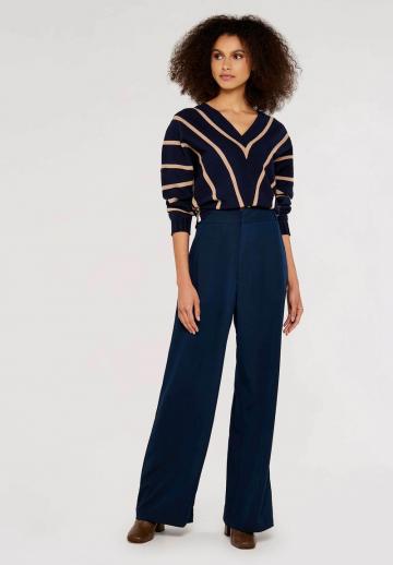 Пуловер в полоску