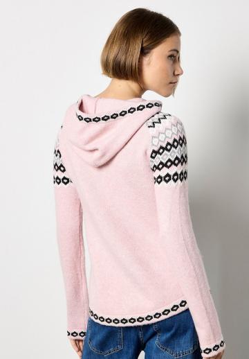 Пуловер с капюшоном