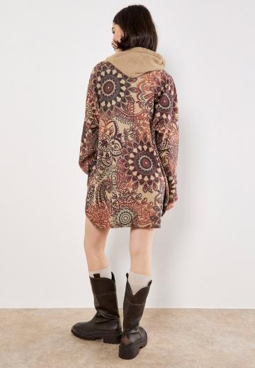 Пуловер с капюшоном