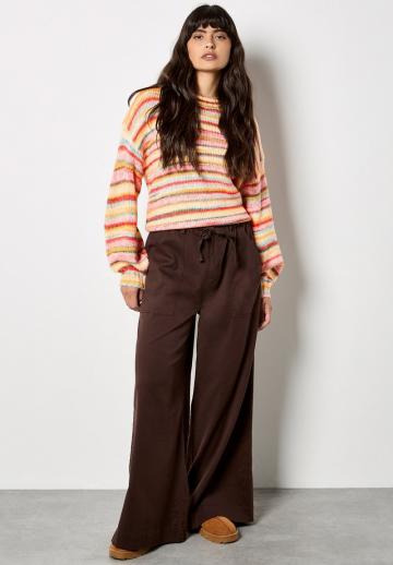 Пуловер в полоску