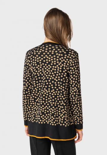 Жаккардовая вязаная кофта