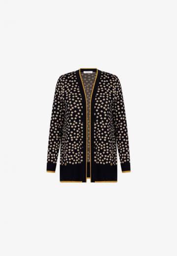 Жаккардовая вязаная кофта