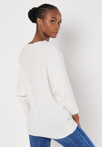 Пуловер с рукавом три четверти