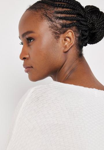 Пуловер с рукавом три четверти