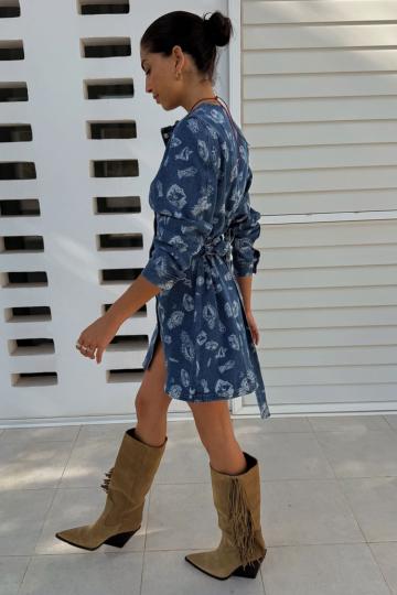 Джинсовое платье