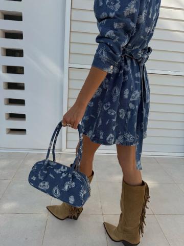 Джинсовое платье