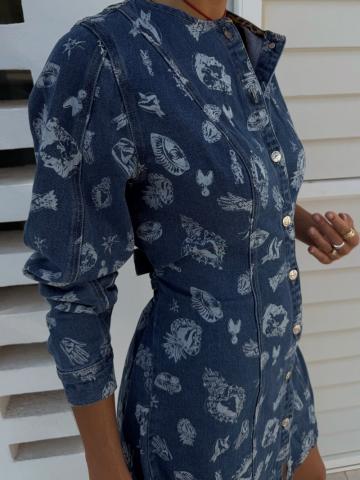 Джинсовое платье