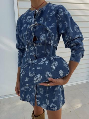 Джинсовое платье